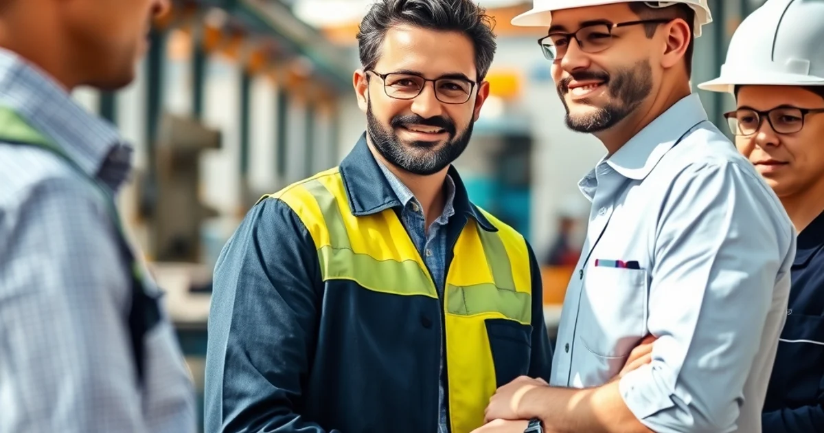 cena de liderança mostrando como fazer gemba em sst em 7 etapas — Como fazer gemba em SST em 7 etapas