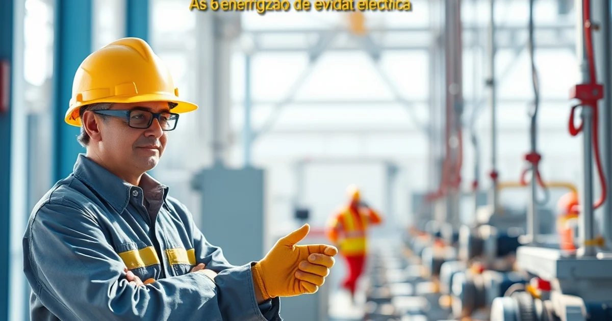 cena industrial ilustrando nr 10 as 6 etapas de desenergizacao que evitam fatalidade — NR-10: as 6 etapas de desenergização q